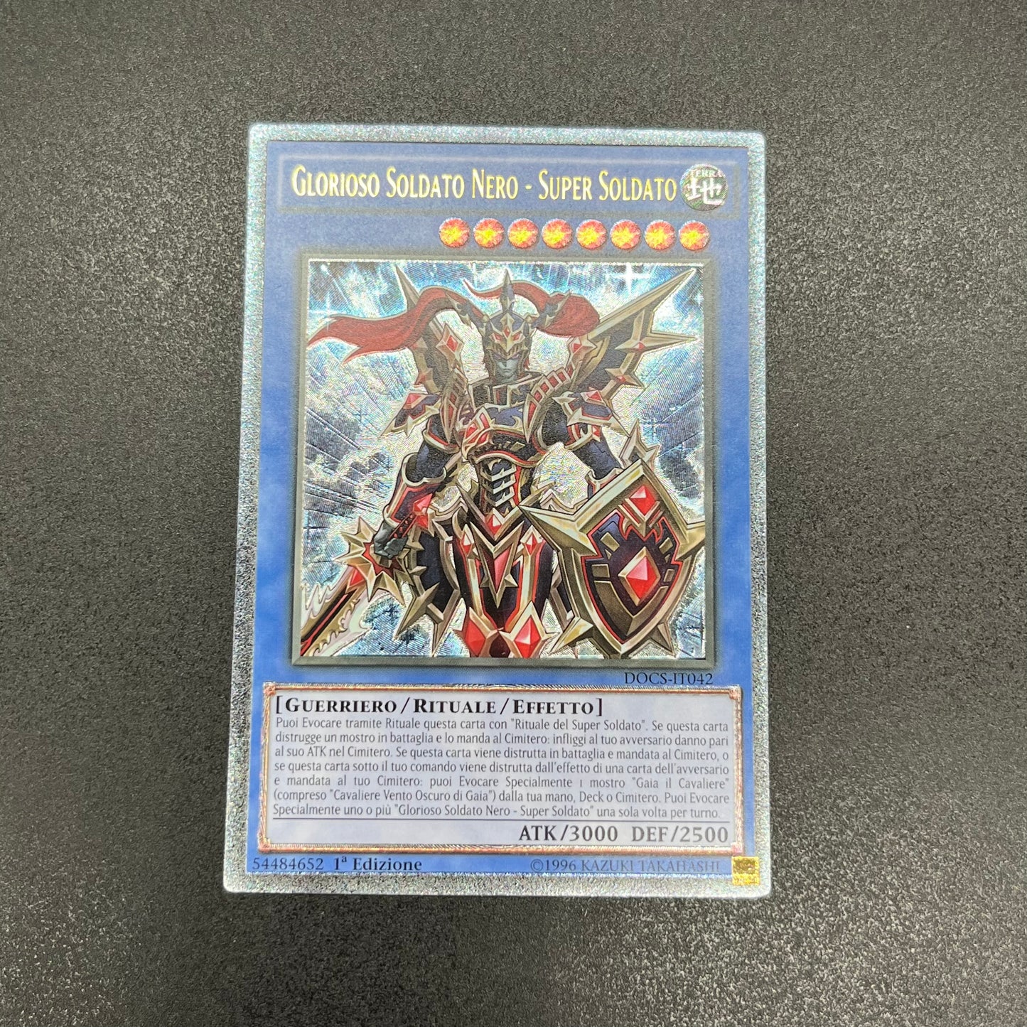 遊戯王　超戦士カオスソルジャー/レリーフ/イタリア語/1st/EU版