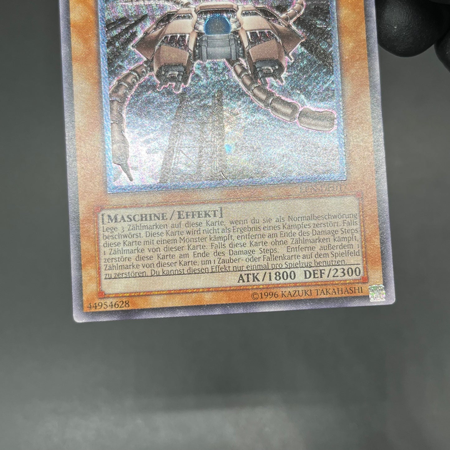 遊戯王　巨大戦艦テトラン/レリーフ/ドイツ語/EU版