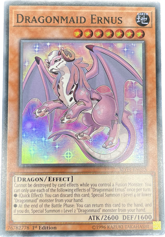 遊戯王　ドラゴンメイド・エルデ/スーパー/英語/1st