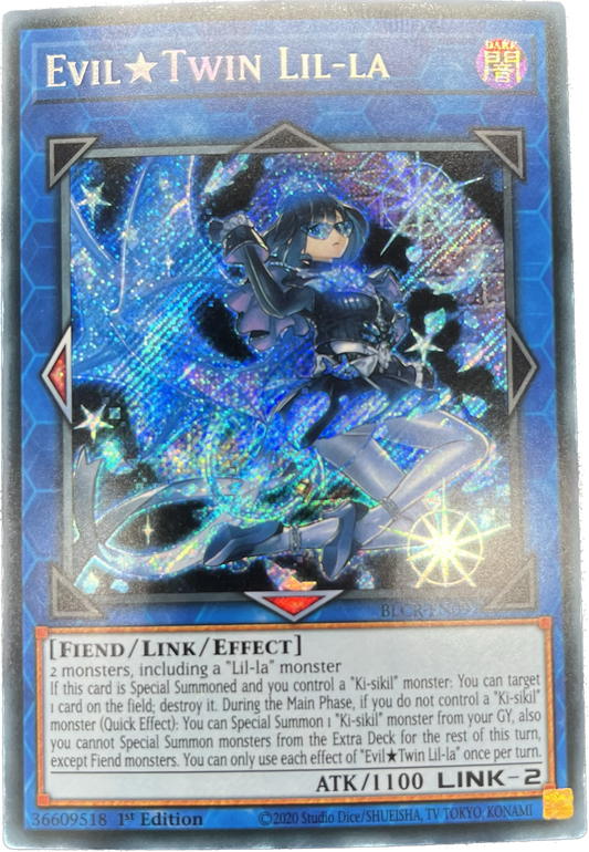 遊戯王　Ｅｖｉｌ★Ｔｗｉｎ リィラ/シークレット/英語/1st