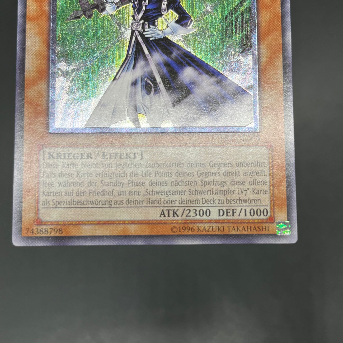 遊戯王　サイレント・ソードマンＬＶ５/レリーフ/ドイツ語/EU版