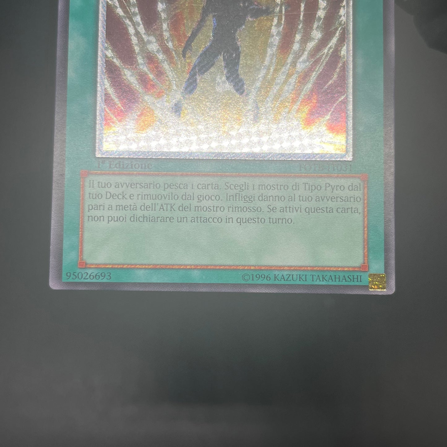 遊戯王　ファイヤー・ソウル/レリーフ/イタリア語/1st/EU版