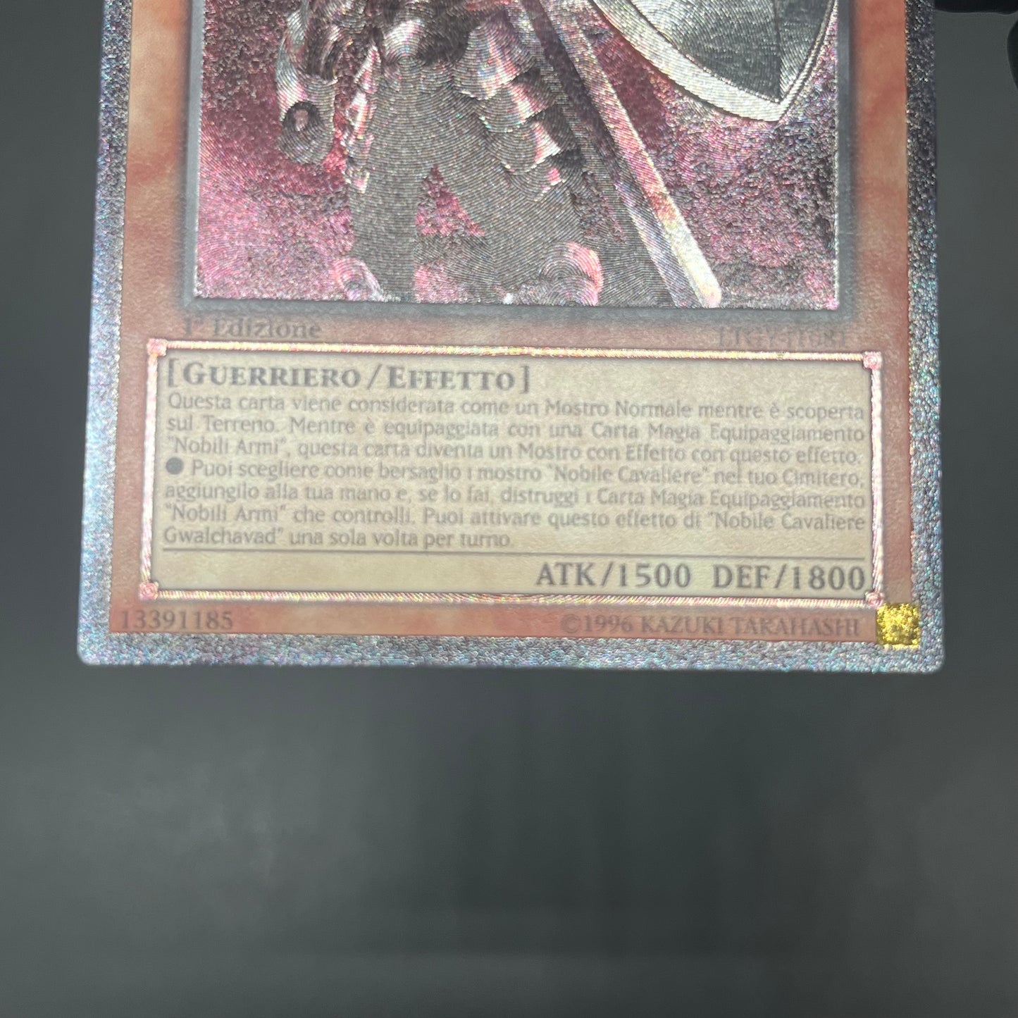 遊戯王　聖騎士ガラハド/レリーフ/イタリア語/1st/EU版