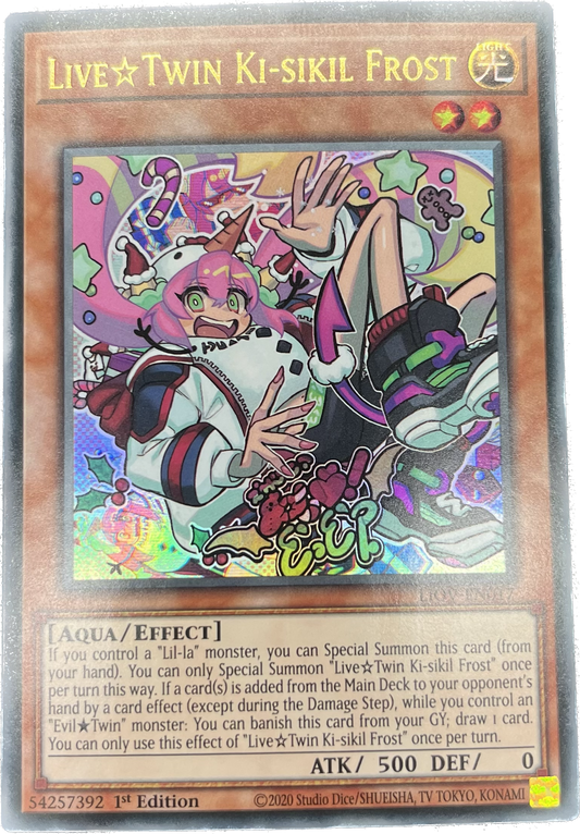 遊戯王　Ｌｉｖｅ☆Ｔｗｉｎ キスキル・フロスト/ウルトラ/英語/1st