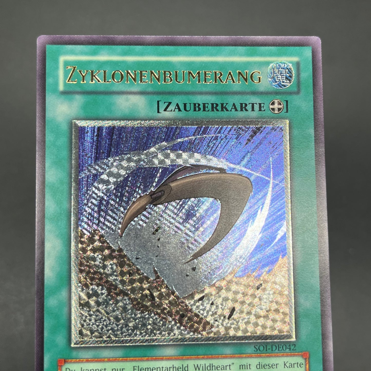 遊戯王　サイクロン・ブーメラン/レリーフ/ドイツ語/EU版