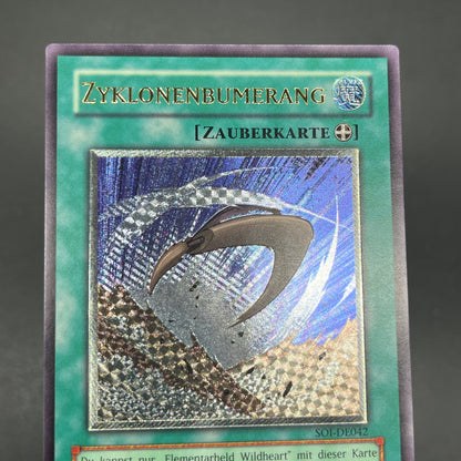 遊戯王　サイクロン・ブーメラン/レリーフ/ドイツ語/EU版