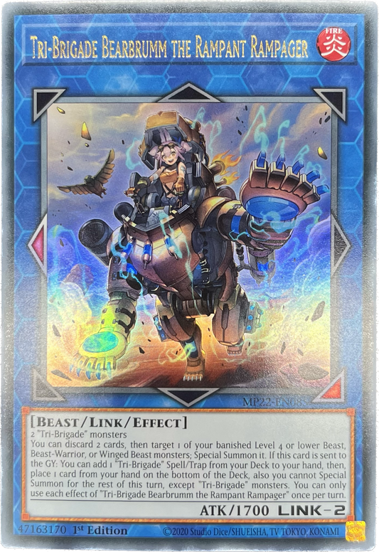 遊戯王　鉄獣戦線 塊撃のベアブルム/ウルトラ/英語/1st