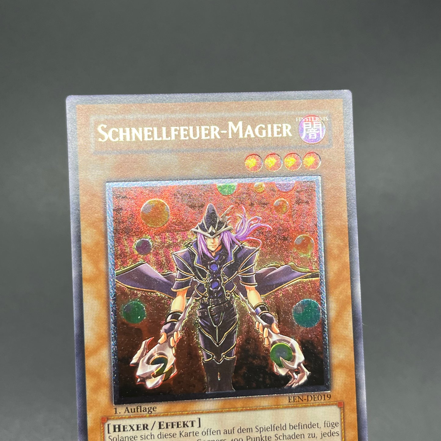 遊戯王　連弾の魔術師/レリーフ/ドイツ語/1st/EU版