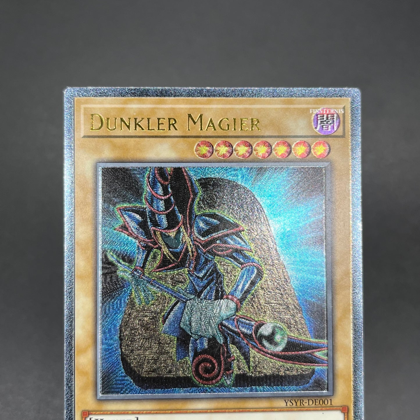 遊戯王　ブラック・マジシャン/レリーフ/ドイツ語/EU版