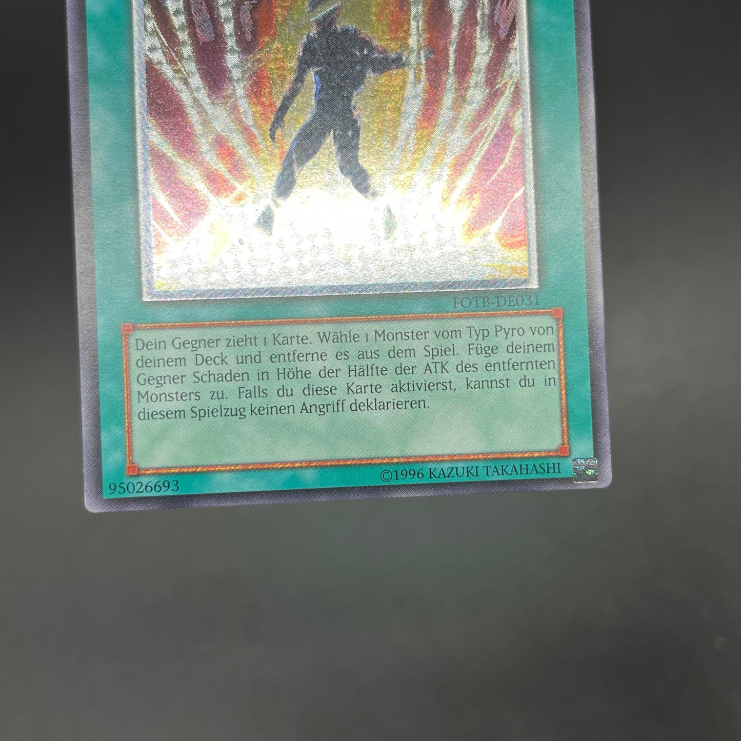 遊戯王　ファイヤー・ソウル/レリーフ/ドイツ語/EU版